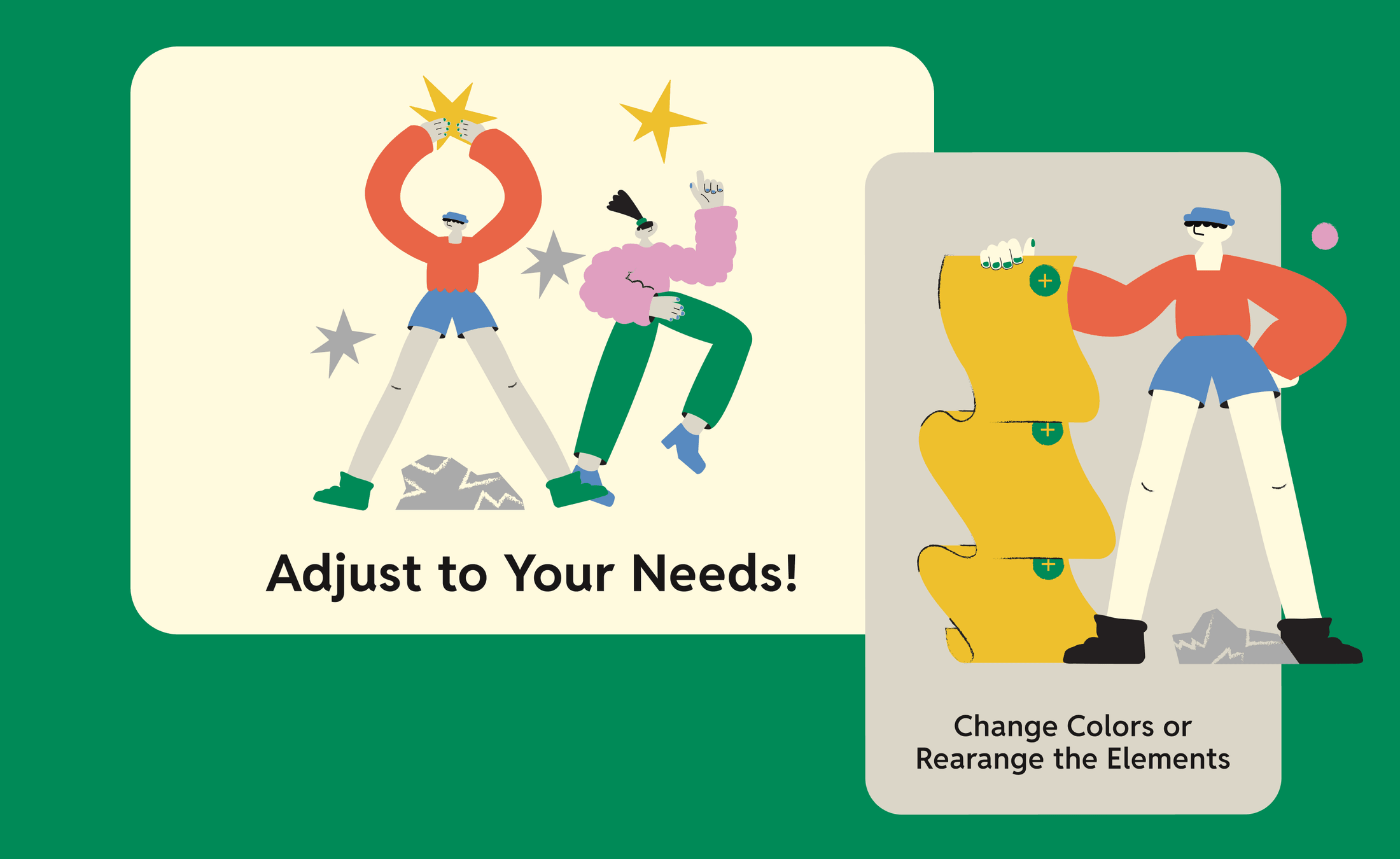 Promo layout — characters showing the pack recoloured and rearranged