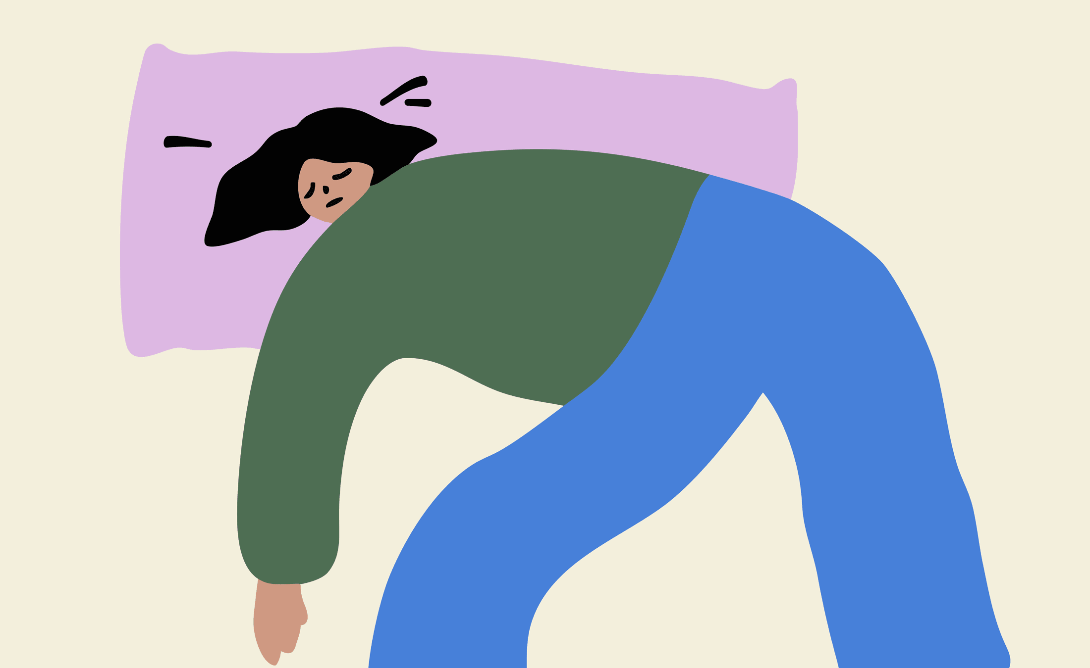 Mind Shelter Vol. 2 — exhausted woman face down on a pillow